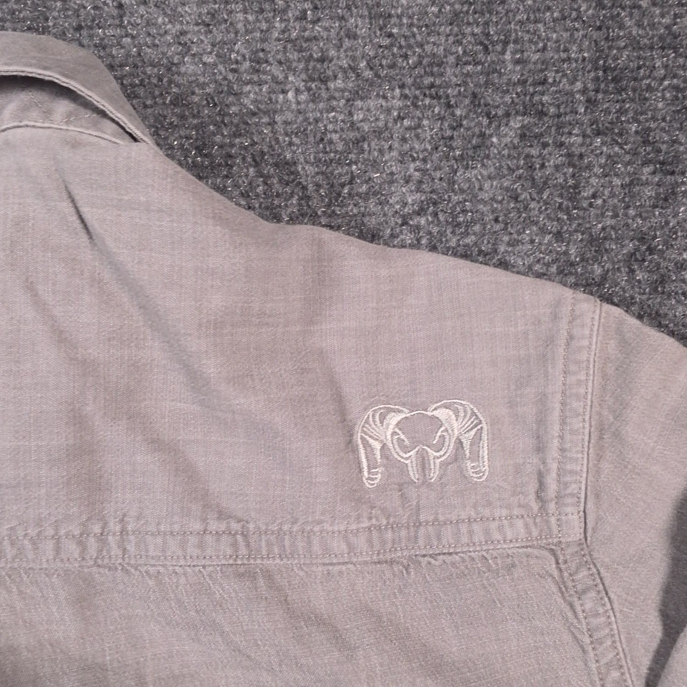 KUIU Performance Shirt Mens M Gray Long Sleeve Dual Chest Pockets Workwear - Picture 6 of 13